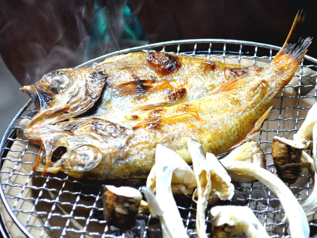 秋には松茸と一緒に、なんと贅沢な！